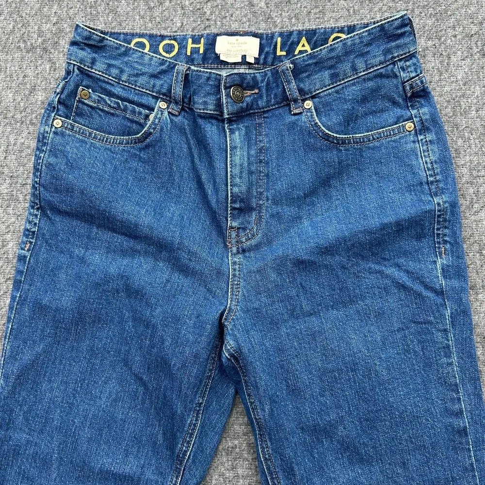 Kate Spade Jeans Women's Ooh La La Straight Leg Size 26‎ Raw Hem